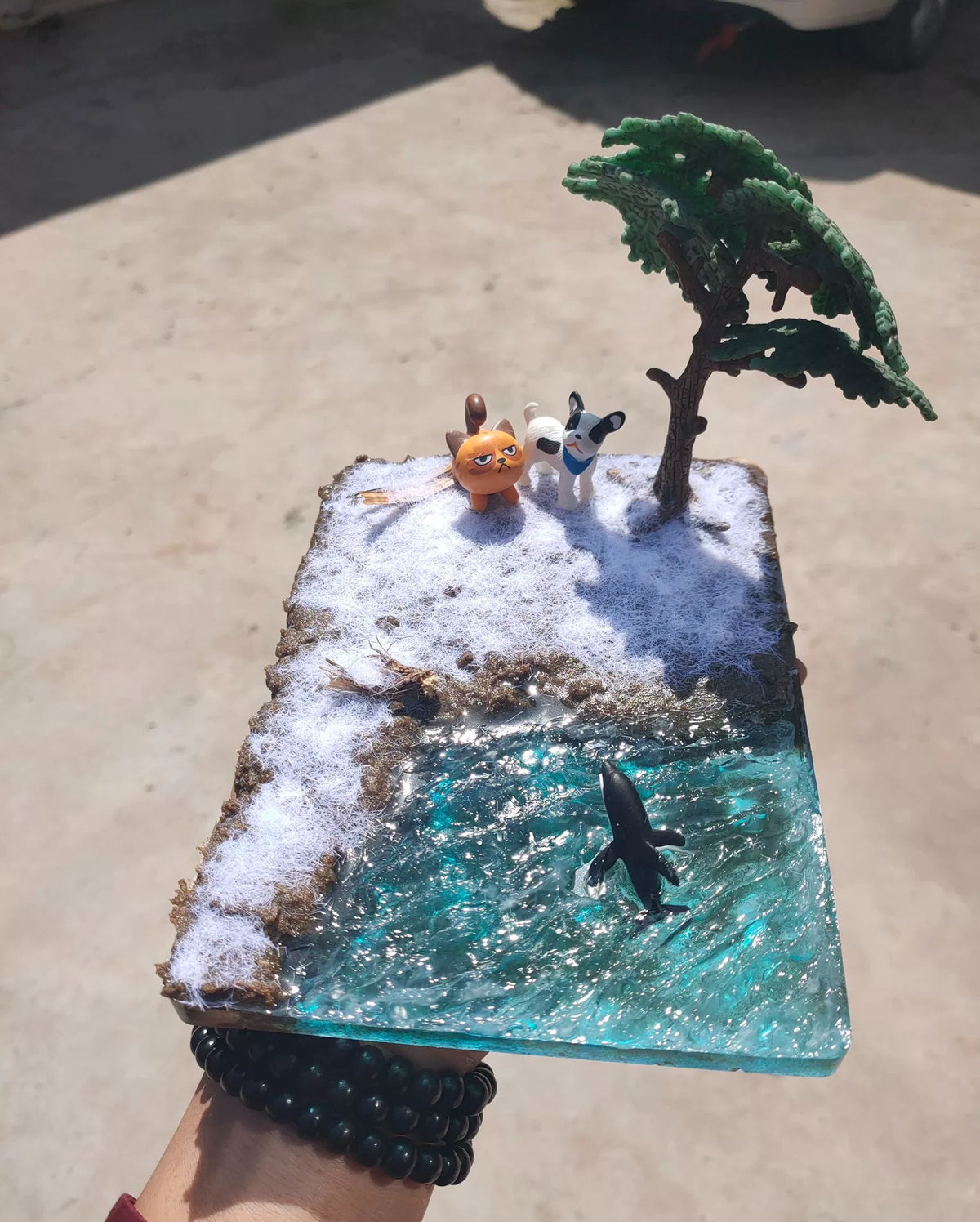 Miniature Winter Snow Scene Diorama