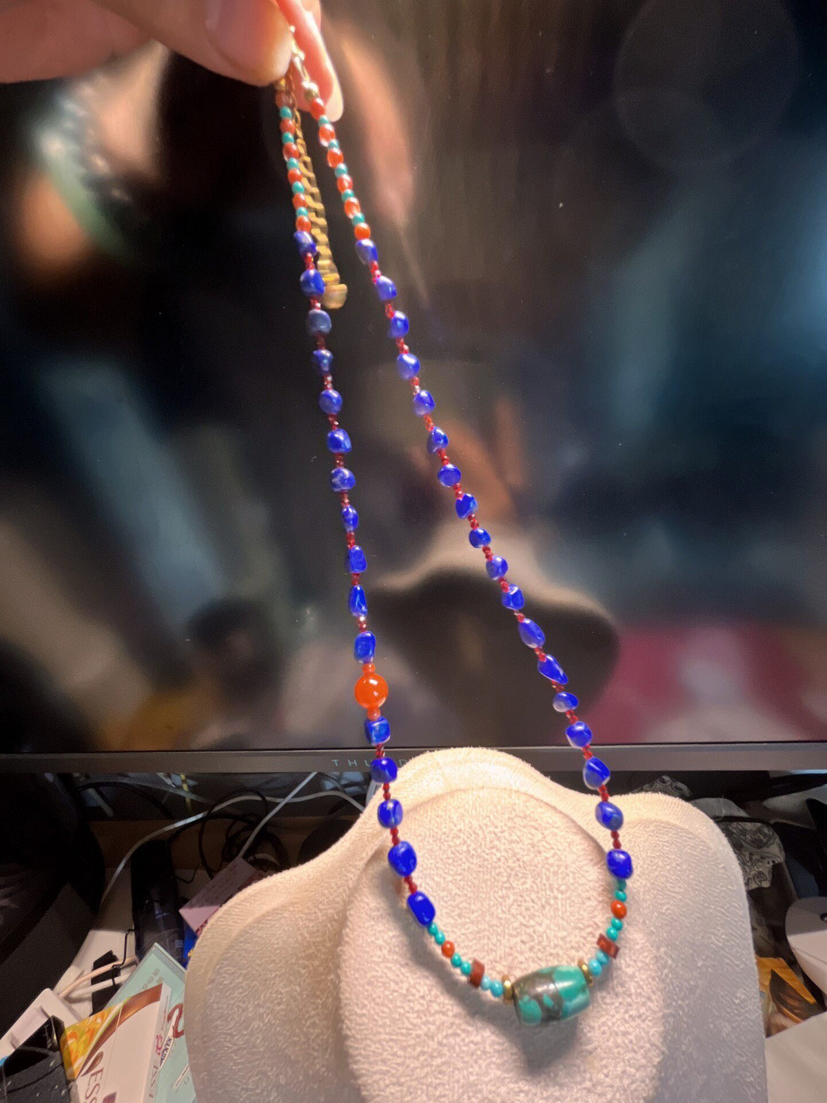 Lapis Lazuli Turquoise Beaded Necklace