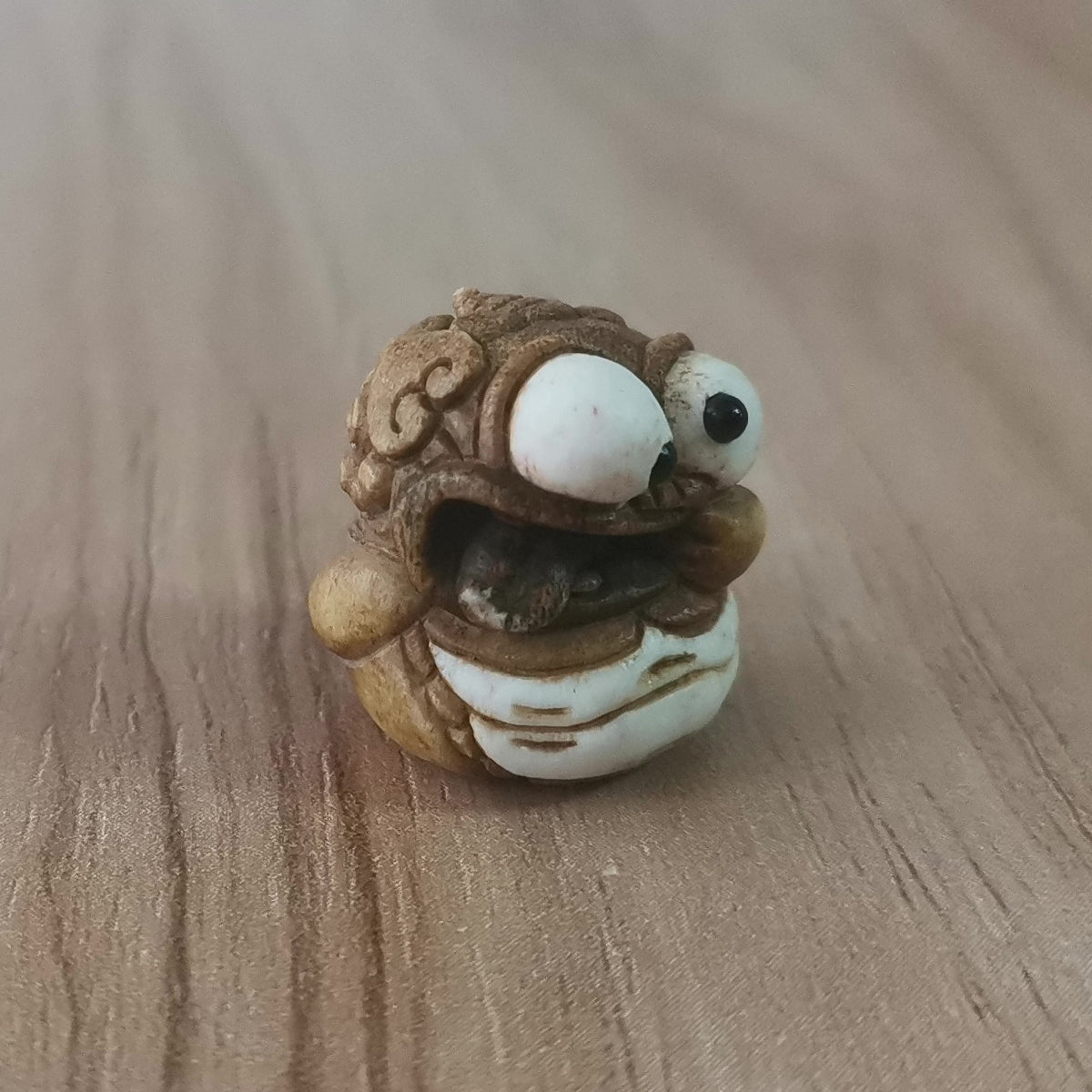 Deer Antler Pixiu Carved Bead Pendant