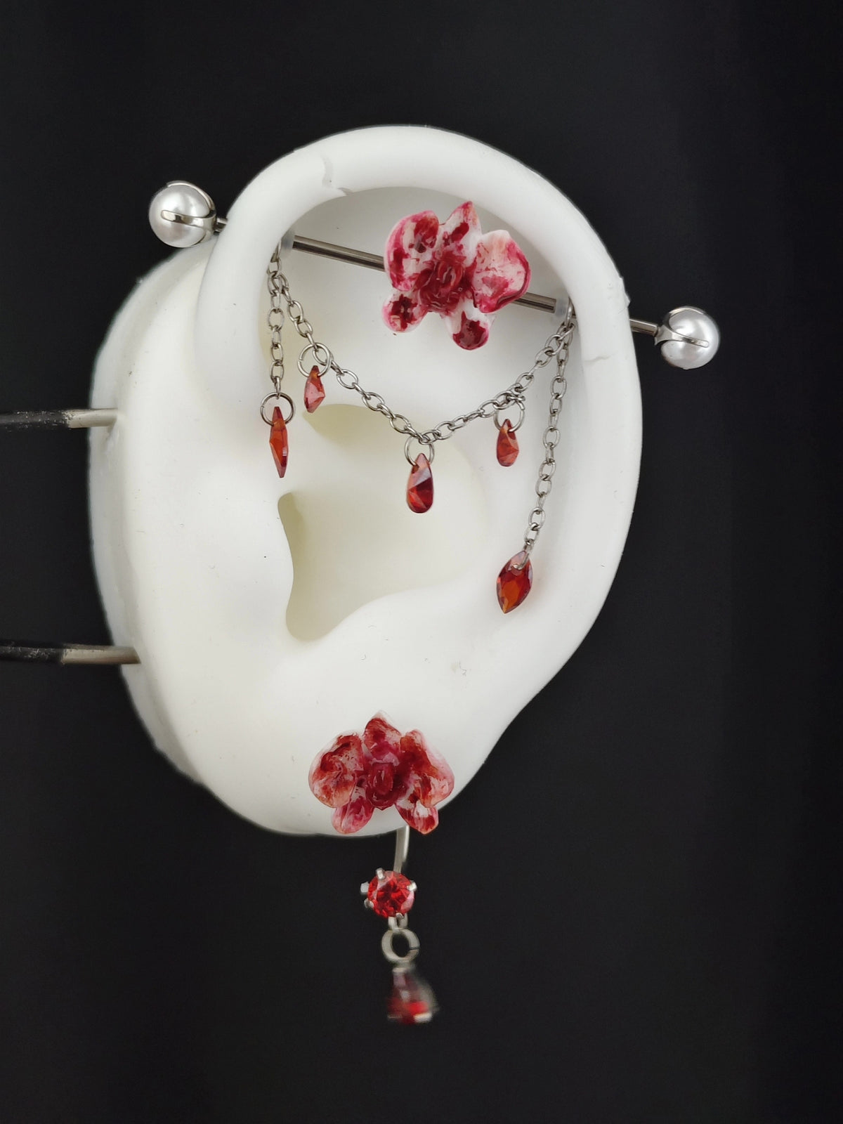 Titanium Ear Bridge and Demon Nail Set