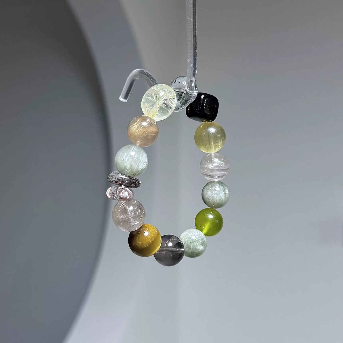 Mixed Gemstone Beaded Bracelet 12mm