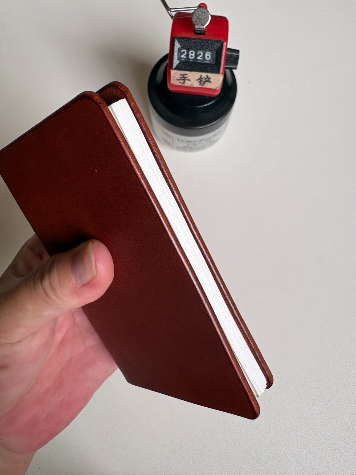 Custom Leather Ring Binder Cover M5