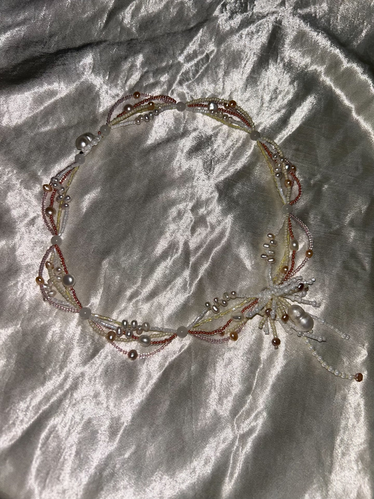 Handcrafted Freshwater Pearl Multi-Layer Necklace