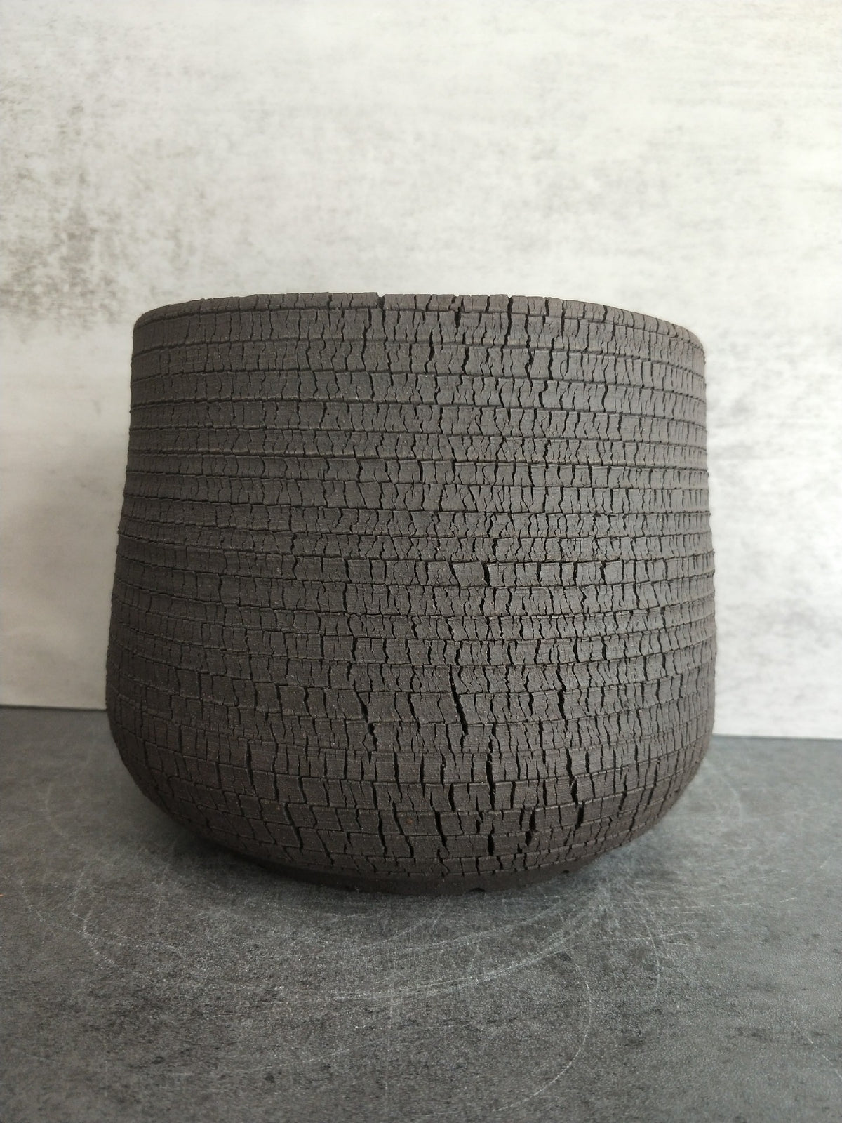 Handmade Cracked Ceramic Planter Pot
