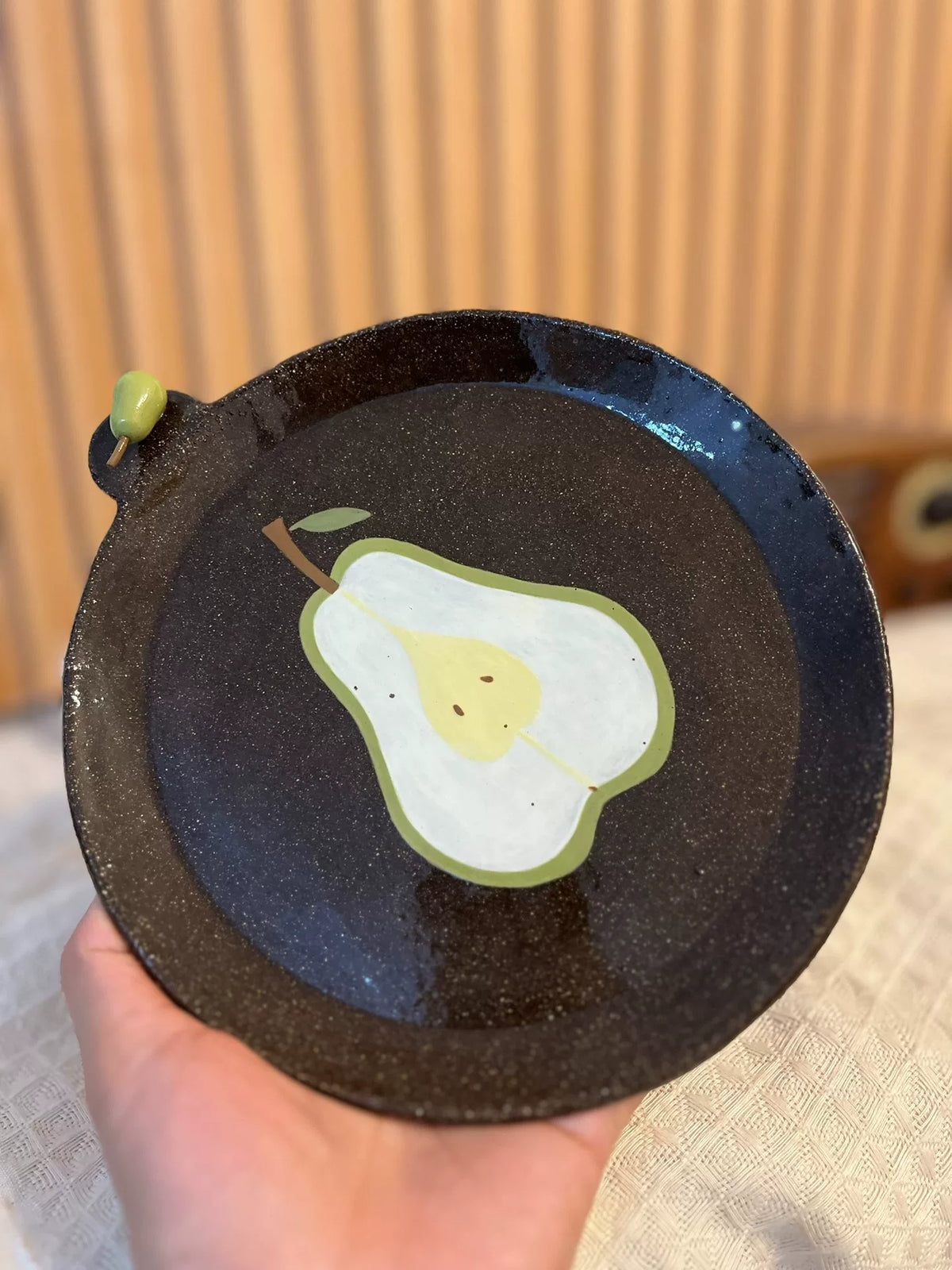 Handmade Ceramic Pear Shaped Plate