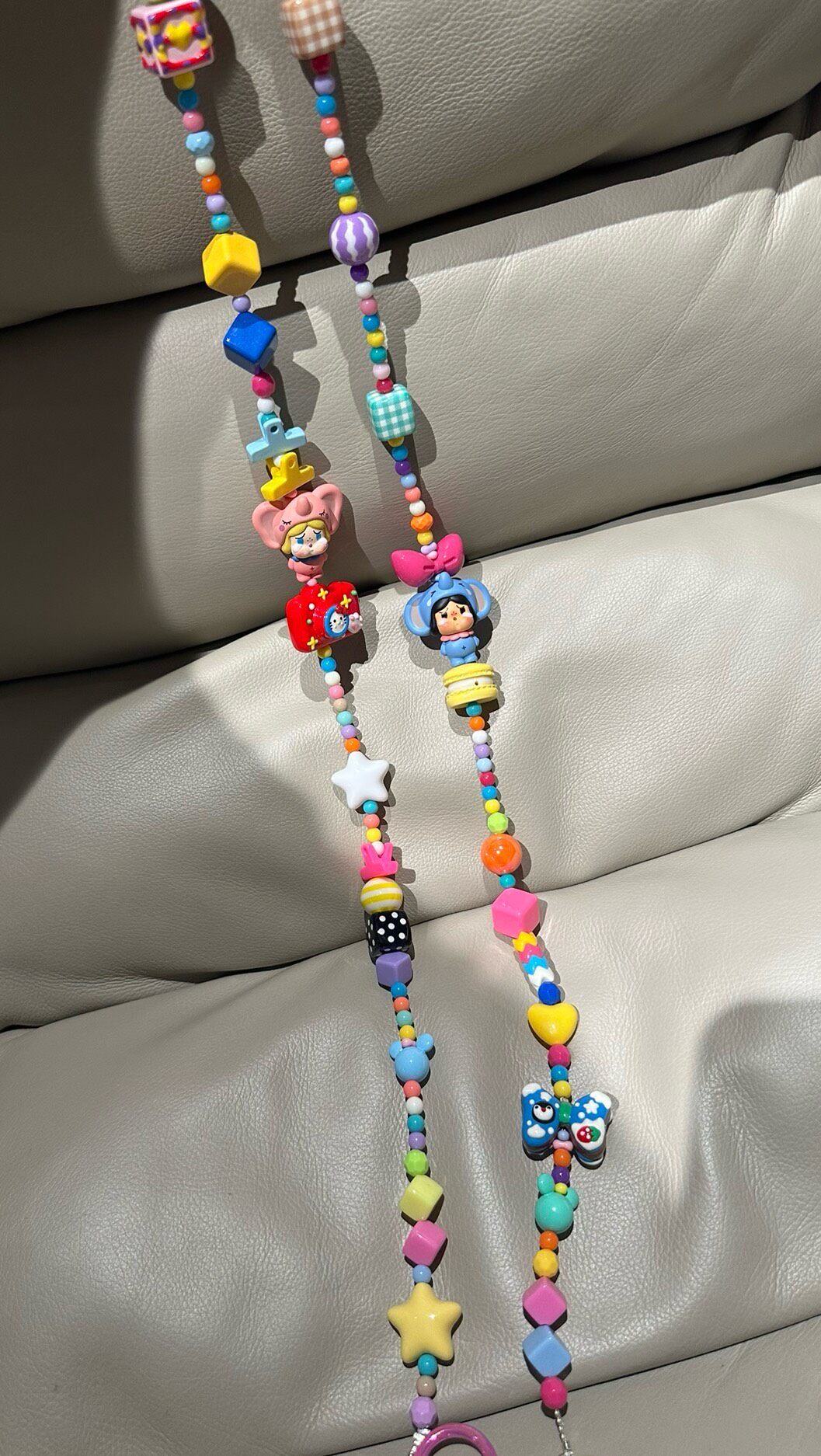 Beaded Elephant Phone Strap Bag Chain