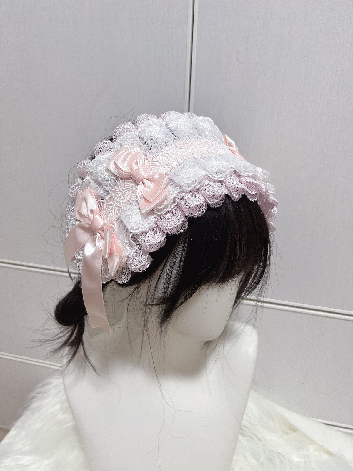 Lace Satin Bow Headband