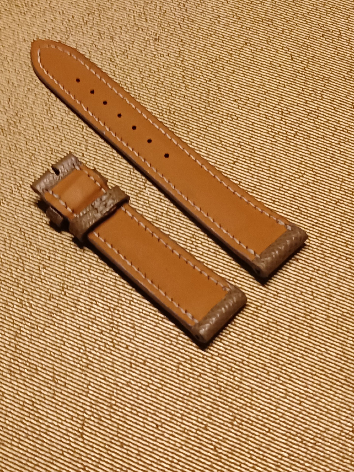 18mm Elephant Grey Epsom Watch Strap