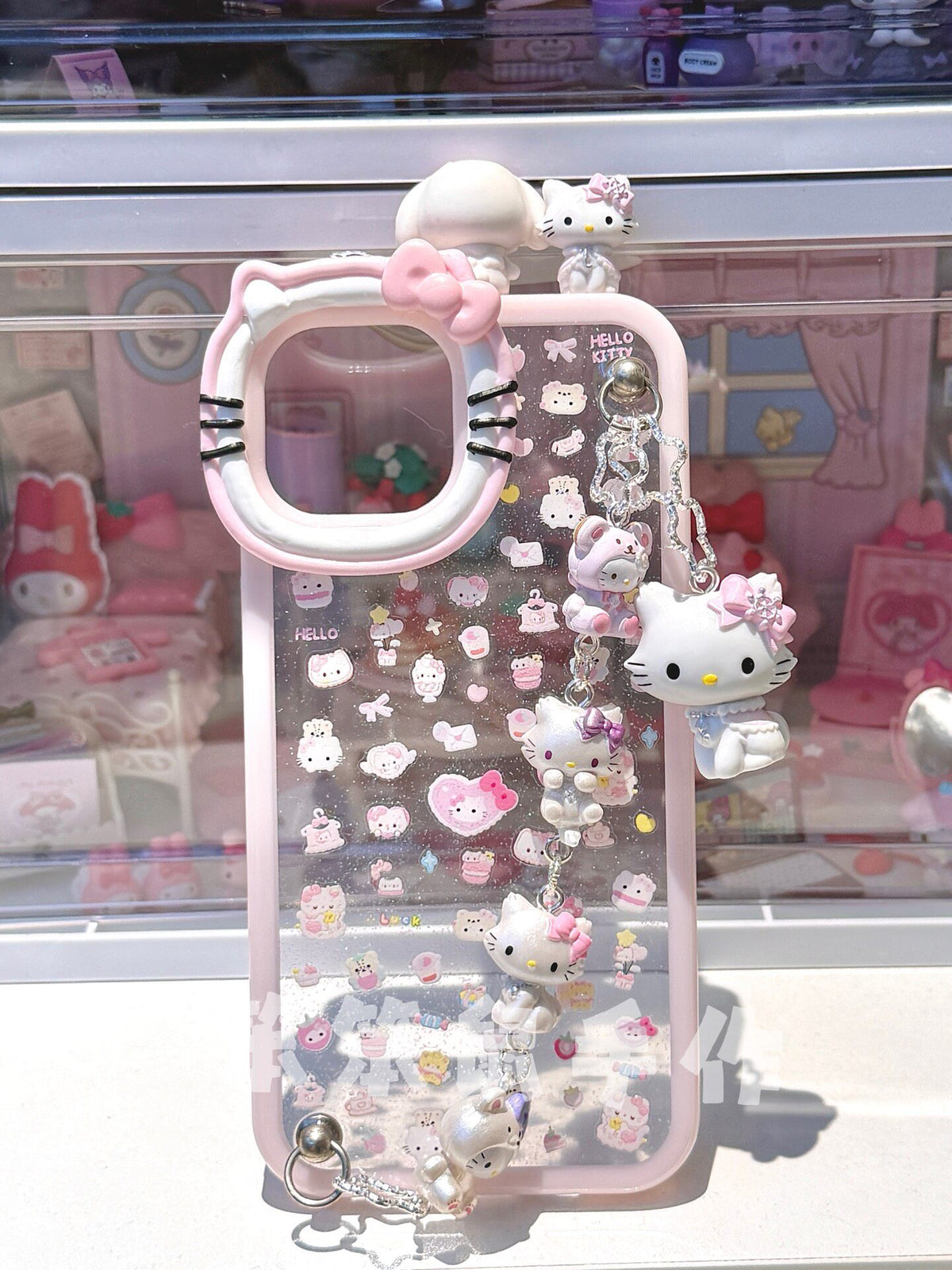Hello Kitty Resin Charm Phone Case