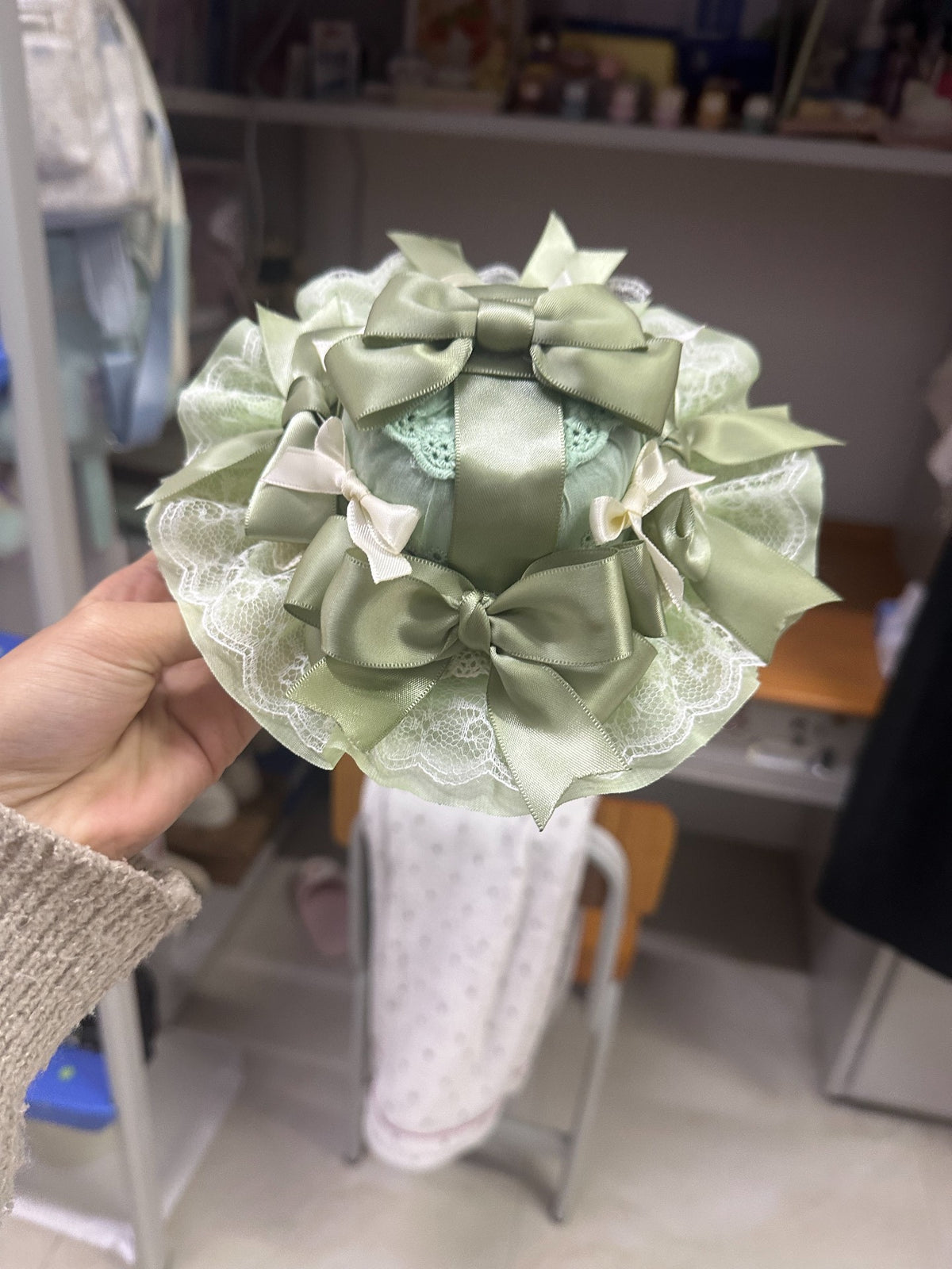 Pastel Green Lolita Mini Hat