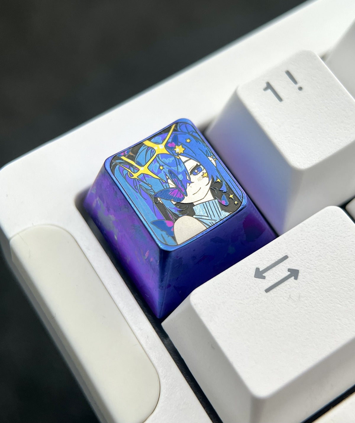Hatsune Miku 1u Titanium Alloy Keycap