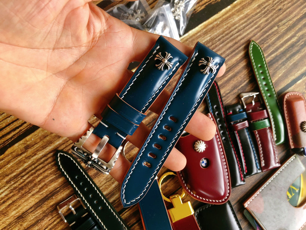 Japanese Shell Cordovan Double-Sided Watch Strap