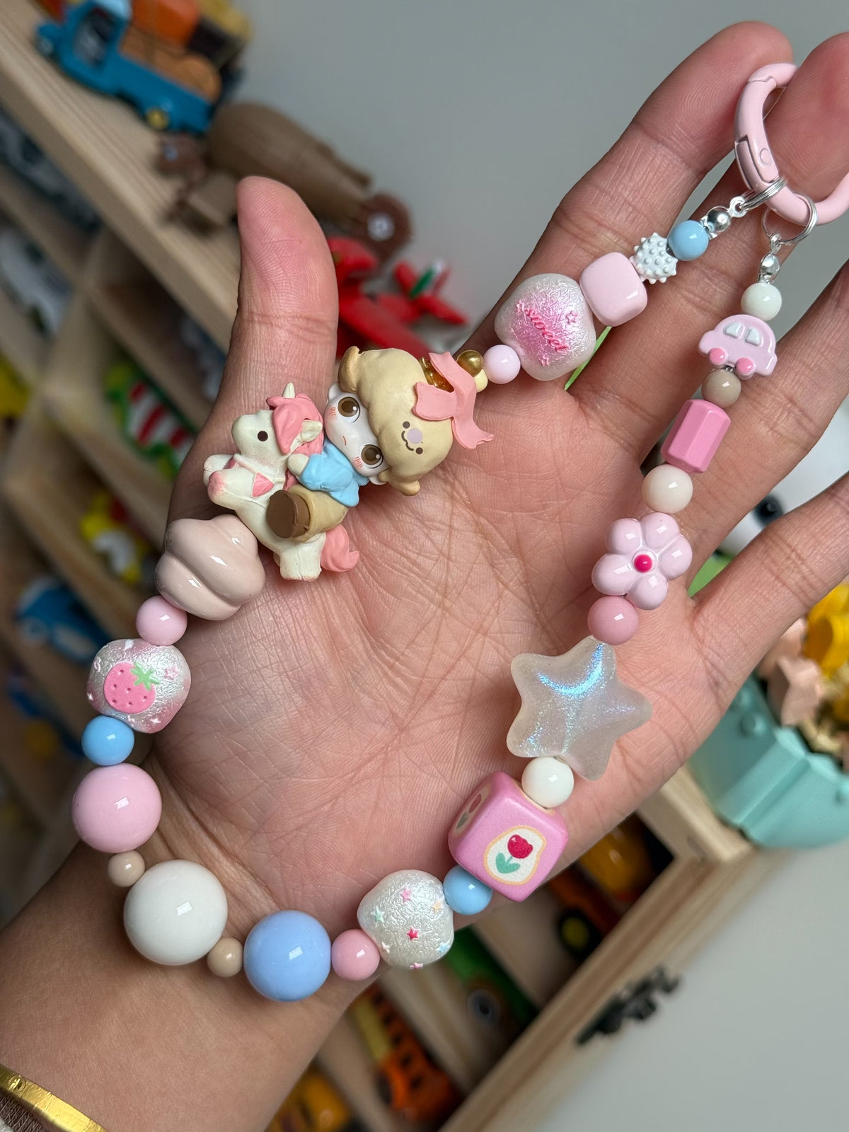 Dimoo Fifteen Anniversary Beaded Phone Strap