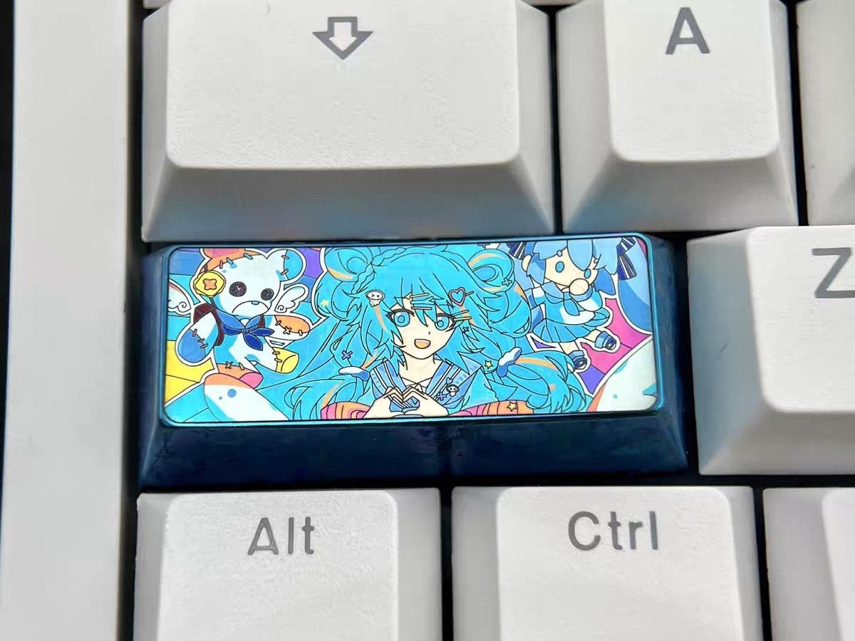 Hatsune Miku 2.25u Titanium Keycap