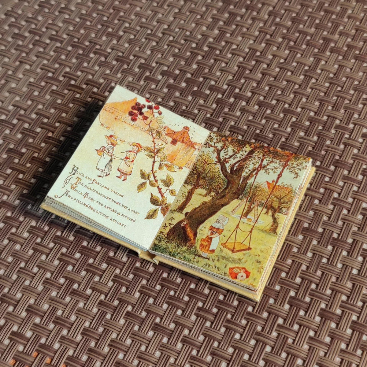 Miniature Book Prop for 1/6 Scale Dollhouse