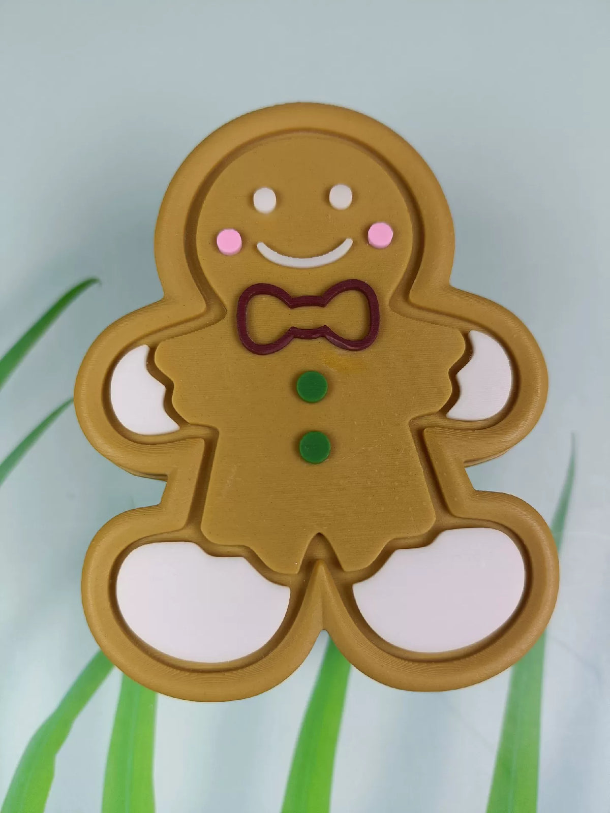 Gingerbread Man Five Compartment Storage Container