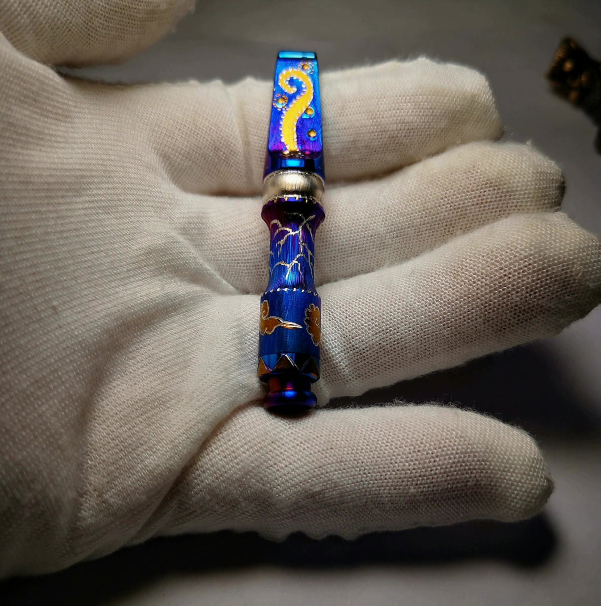 Pure Titanium Reusable Dual Filter Cigarette Tip