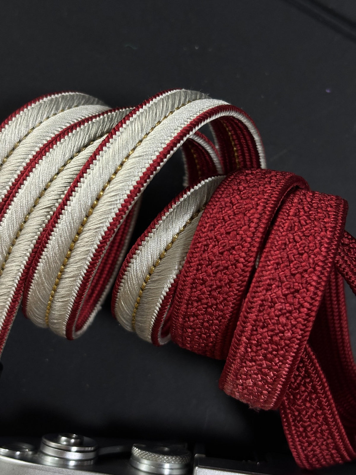 Silk and Leather Camera Strap