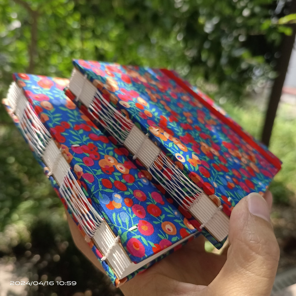 Handcrafted Watercolor Sketchbook Liberty Cotton Cover
