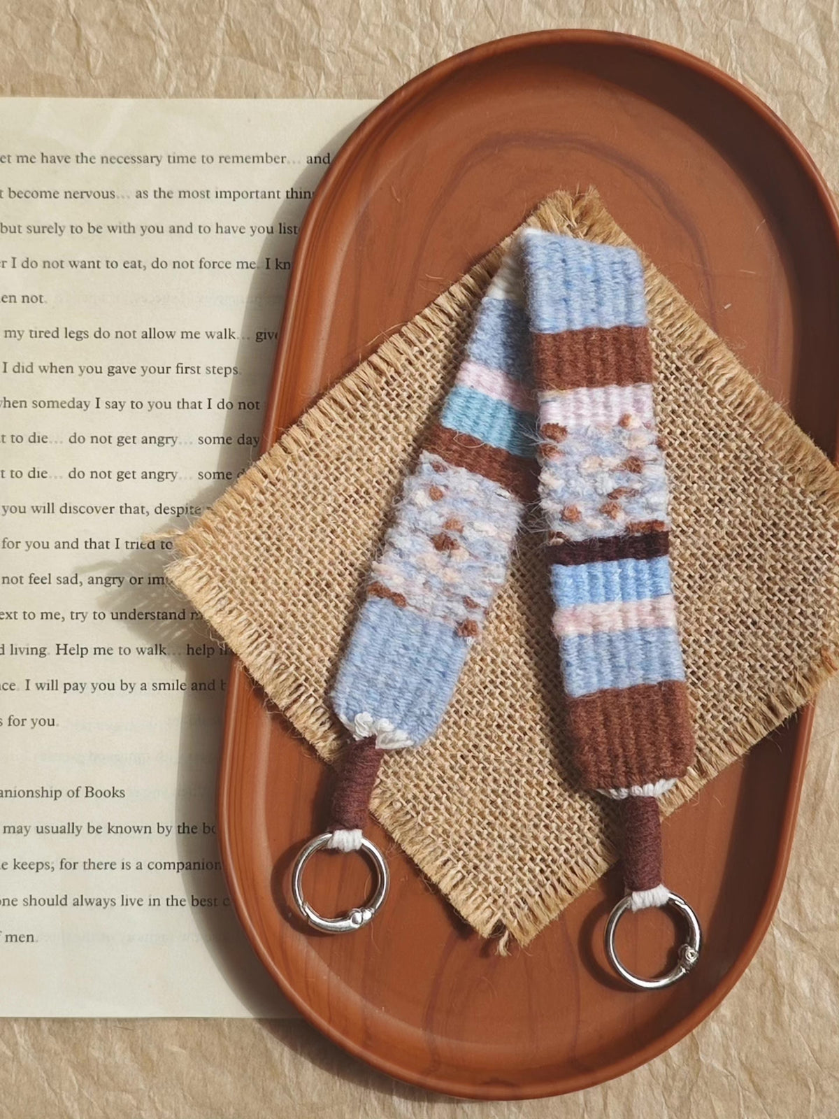 Sea Salt Chocolate Woven Wrist Strap