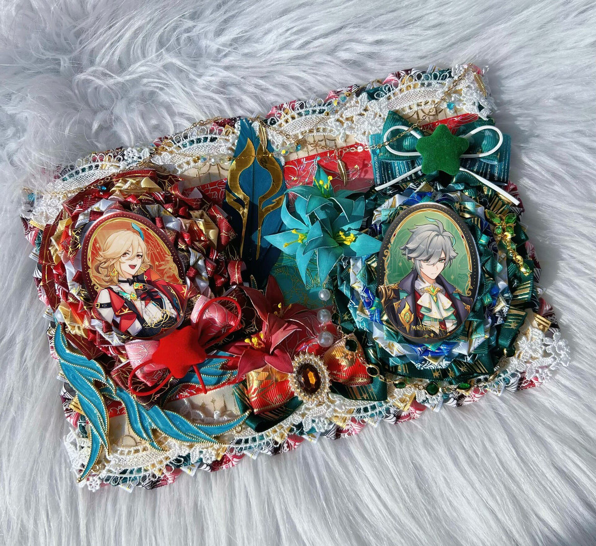 Genshin KFC Collab Badge Holder for Two Pins