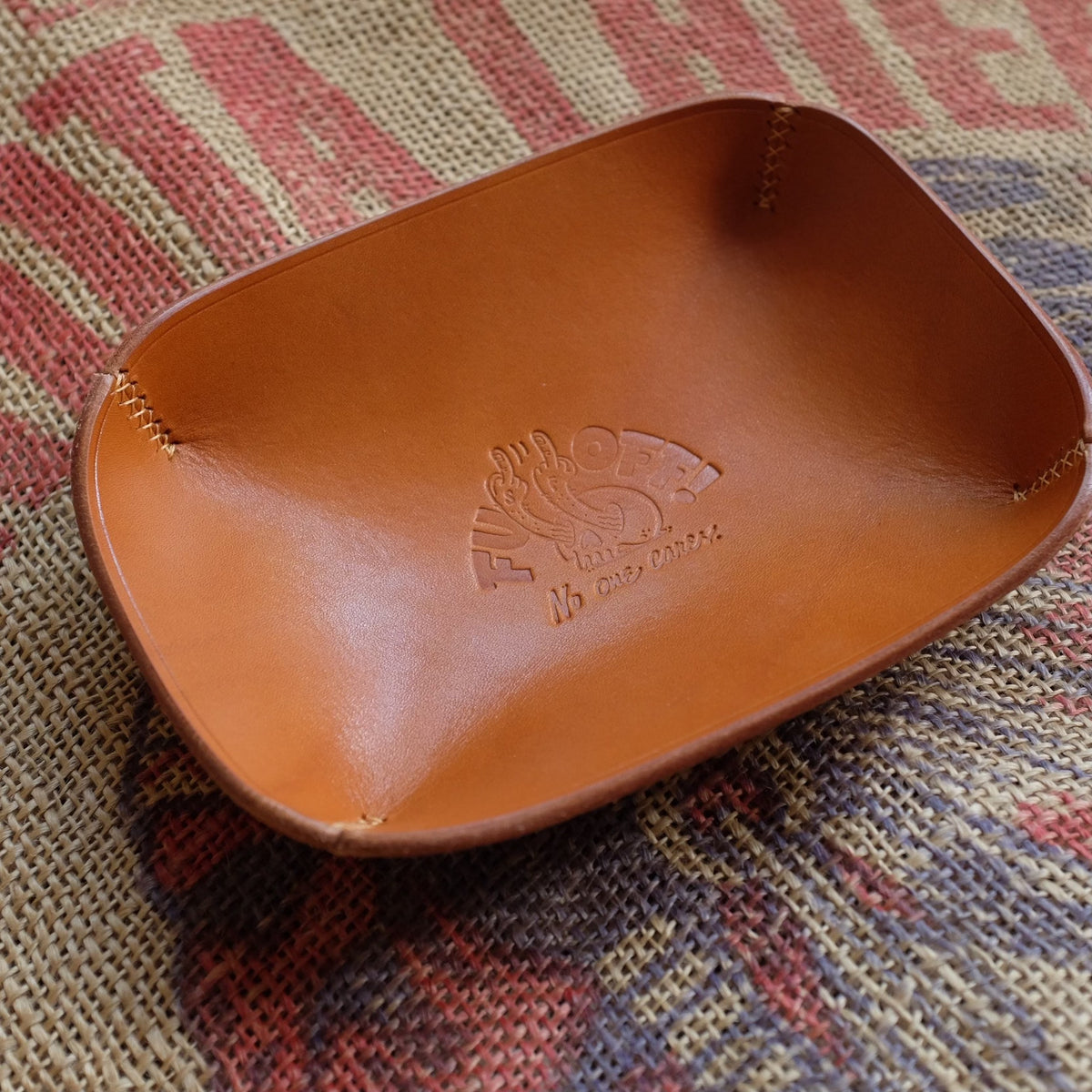 Honey Tochigi Leather Valet Tray
