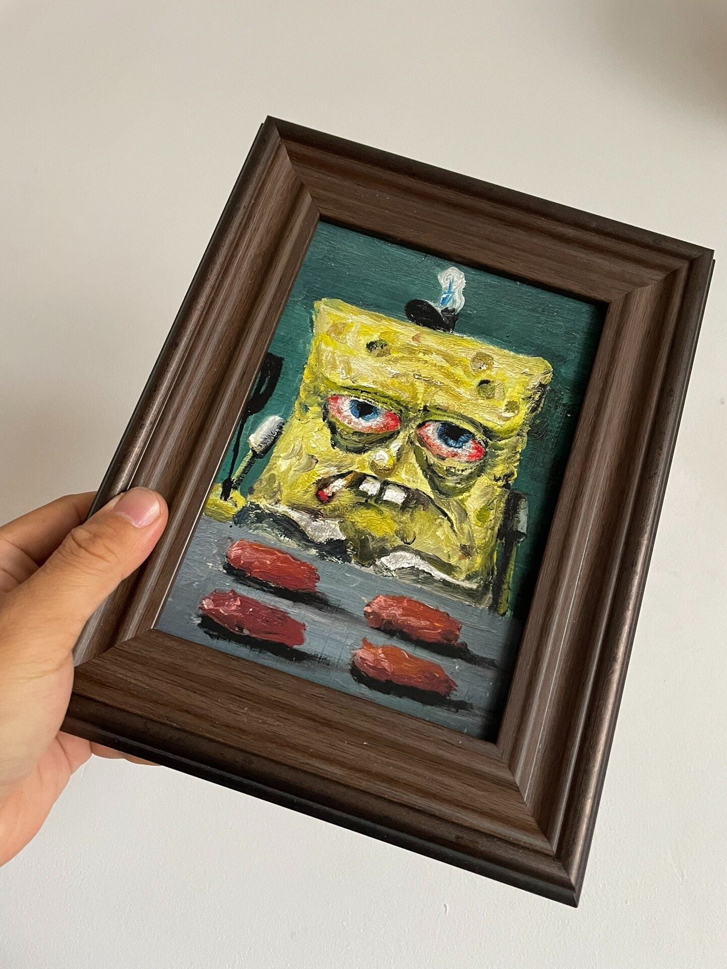 Limited Edition SpongeBob Print, 13x17cm Framed