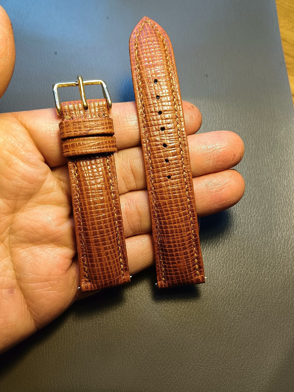 Cowhide Leather Watch Strap Quick Release