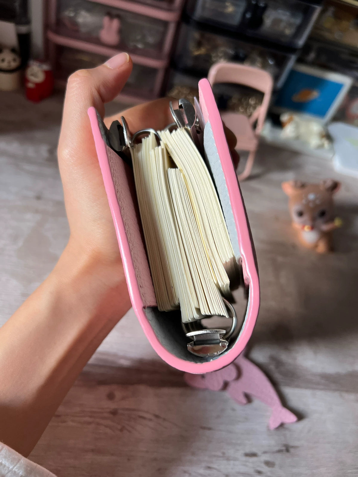 Rosaes Togo Leder A8 Drei-Ring Planner-Einband