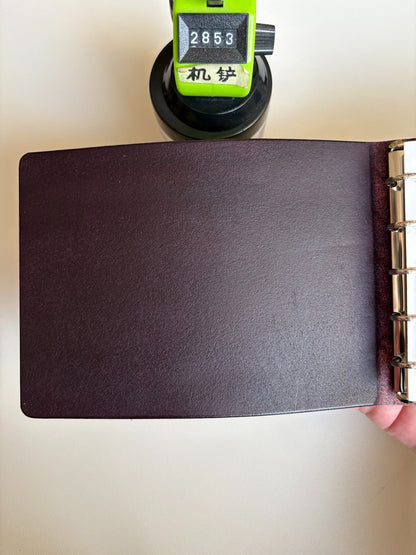M5 Notebook Cover - 13-Ring 148mm - Deep Purple Leather