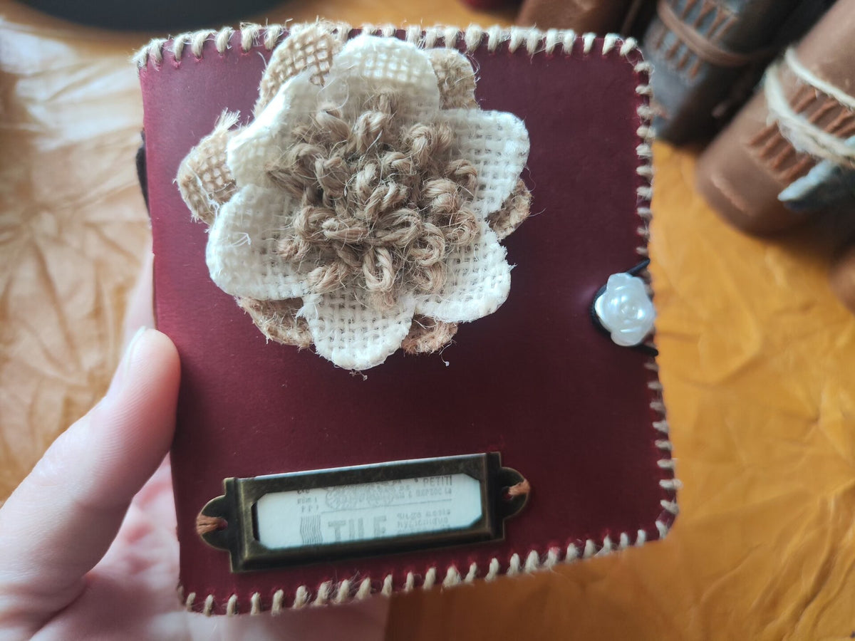 Handmade Leather Journal with Deckled Pages