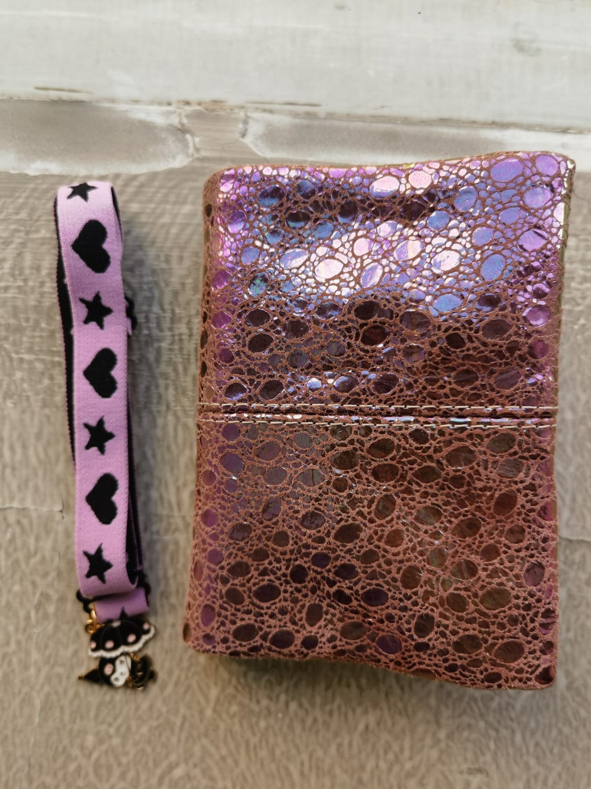 Metallic Pink Sheepskin M5 Planner Cover