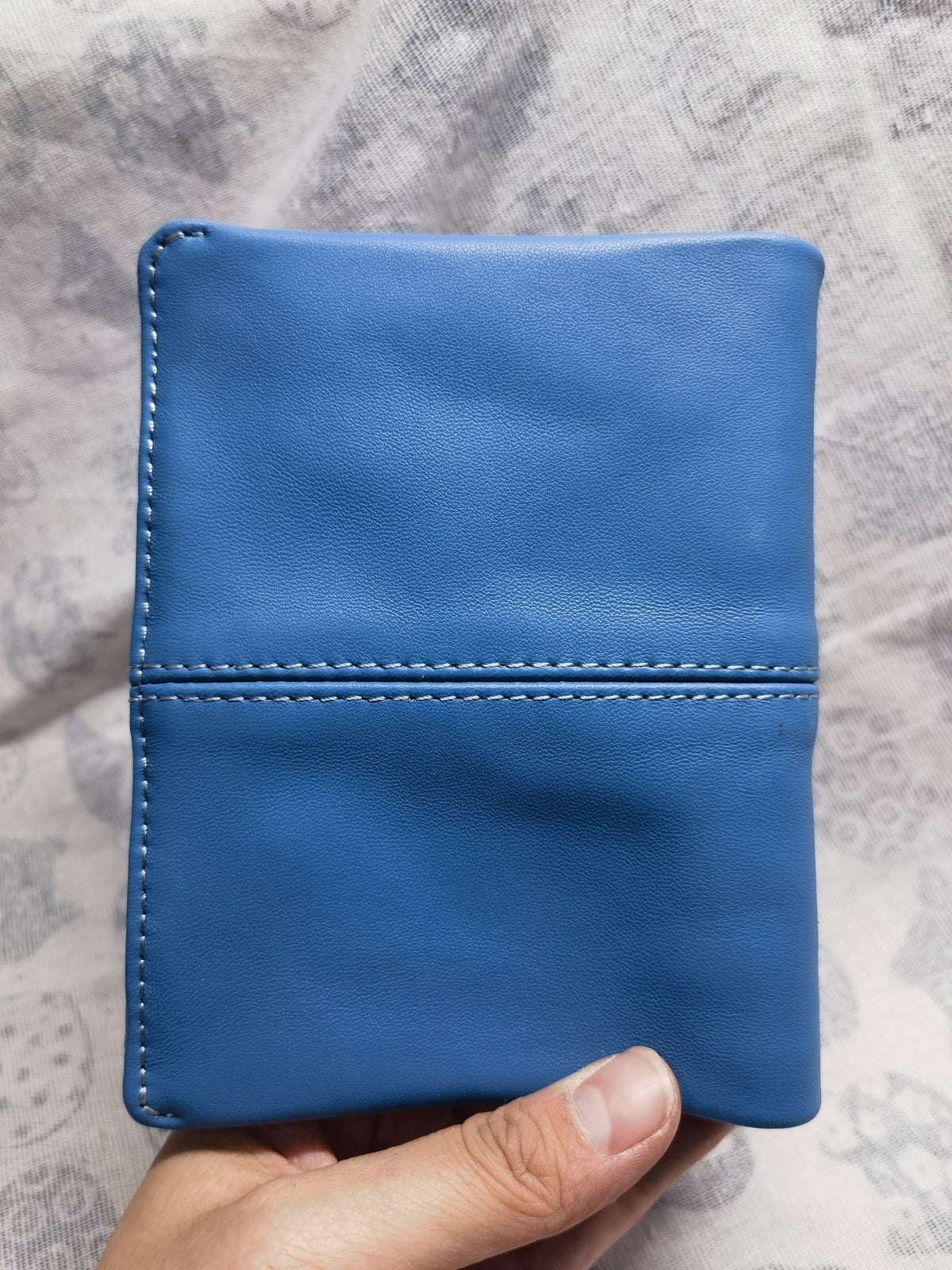 Blue Sheepskin A7 Journal Cover