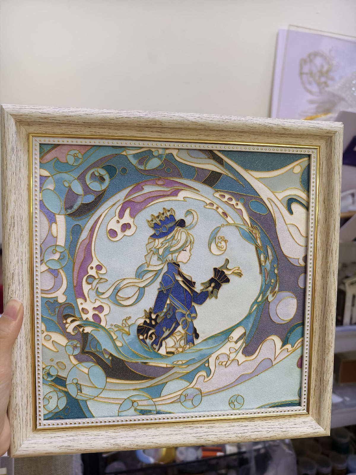 Cloisonne Artwork Genshin Furina 25cm Square
