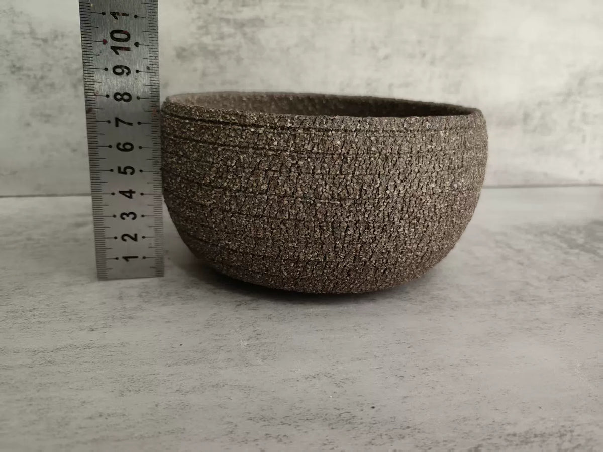 Onglazuurde Aardewerk Plantenpot