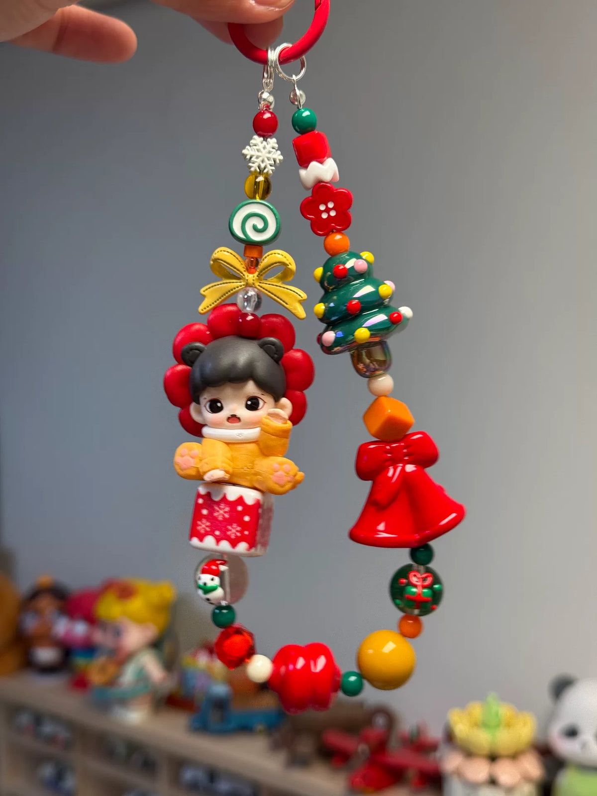 Kerst Zarra Pop Telefoonkoord Sleutelhanger