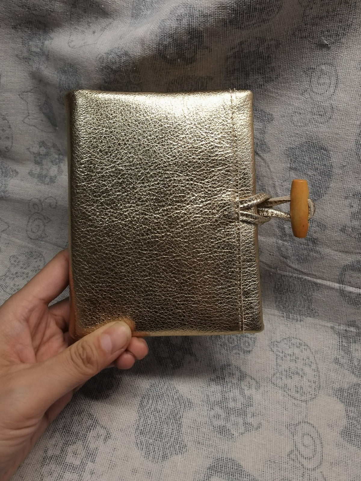 A7 Sheepskin Leather Six-Ring Binder Cover