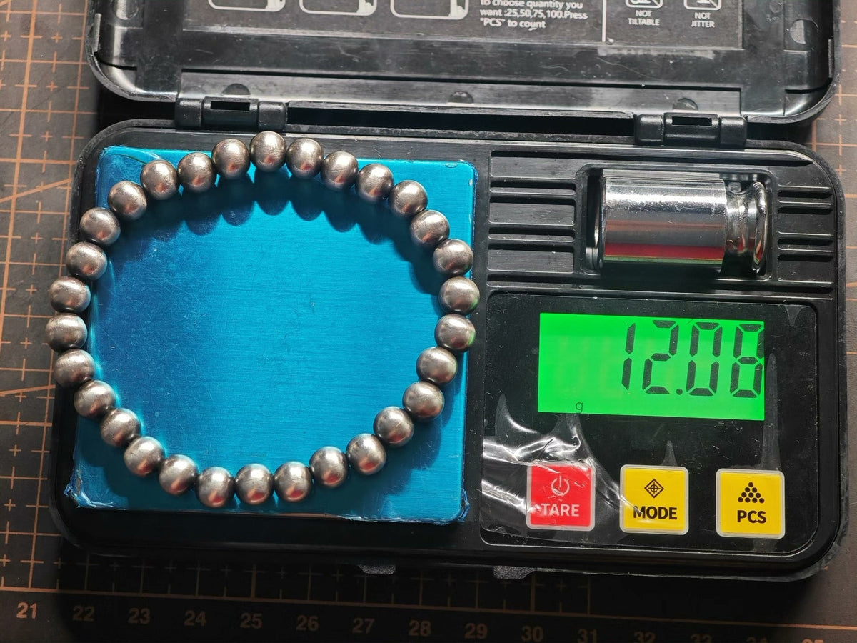 Oxidized 925 Sterling Silver Beaded Bracelet
