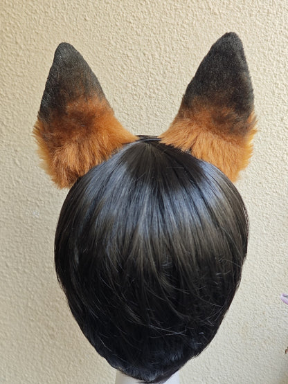 Handmade Red Fox Ears Cosplay Headband, 10cm Tall
