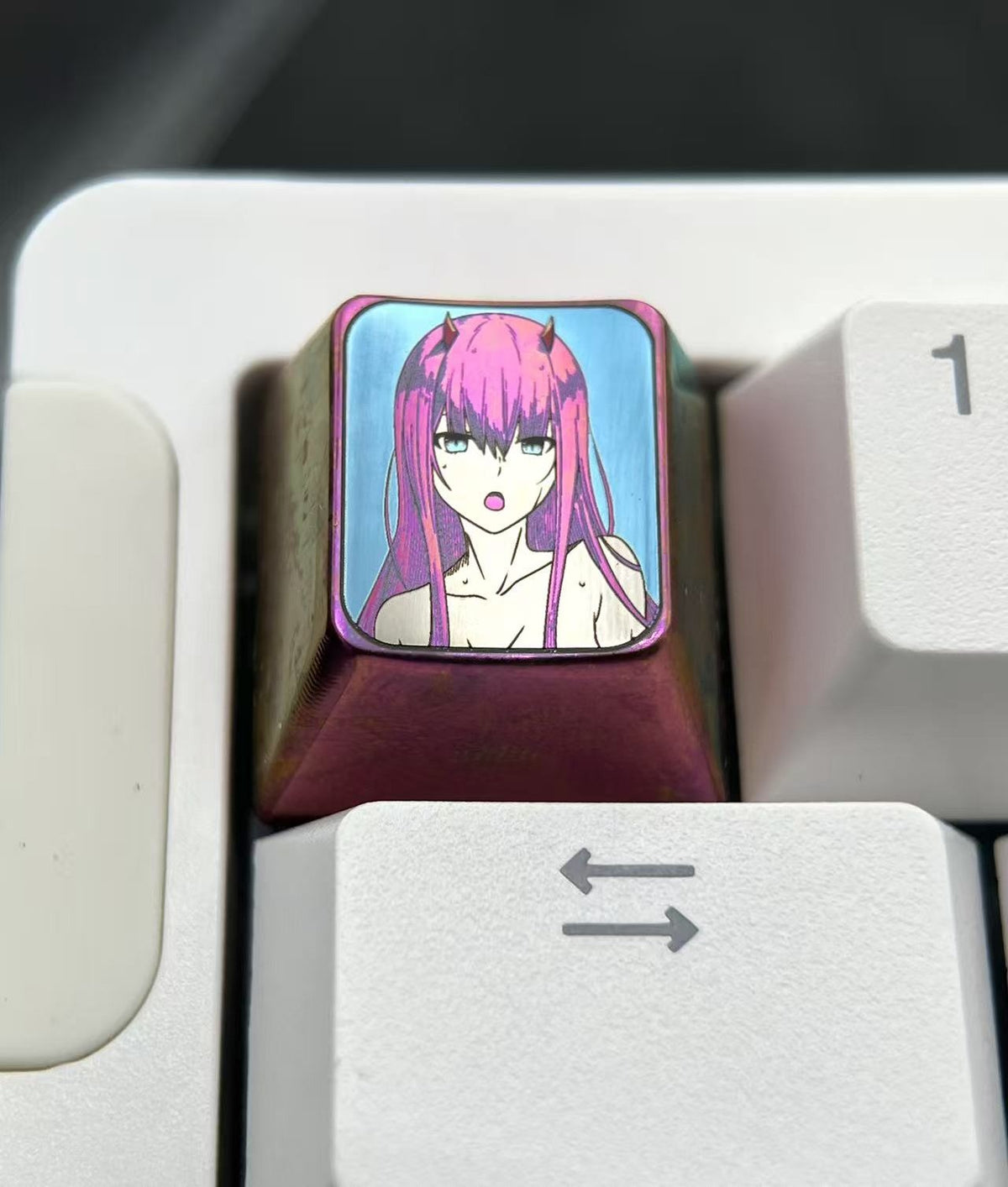 Titanium Alloy Anime Keycap 1u