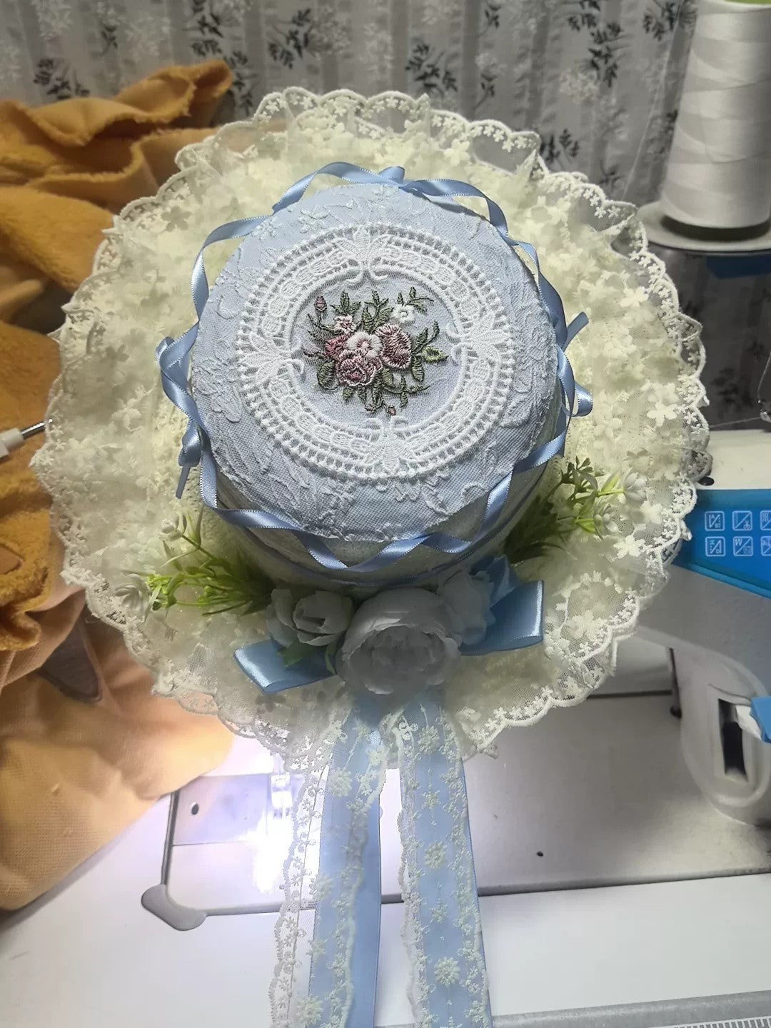 Forest Lolita Sun Hat with Lace Brim