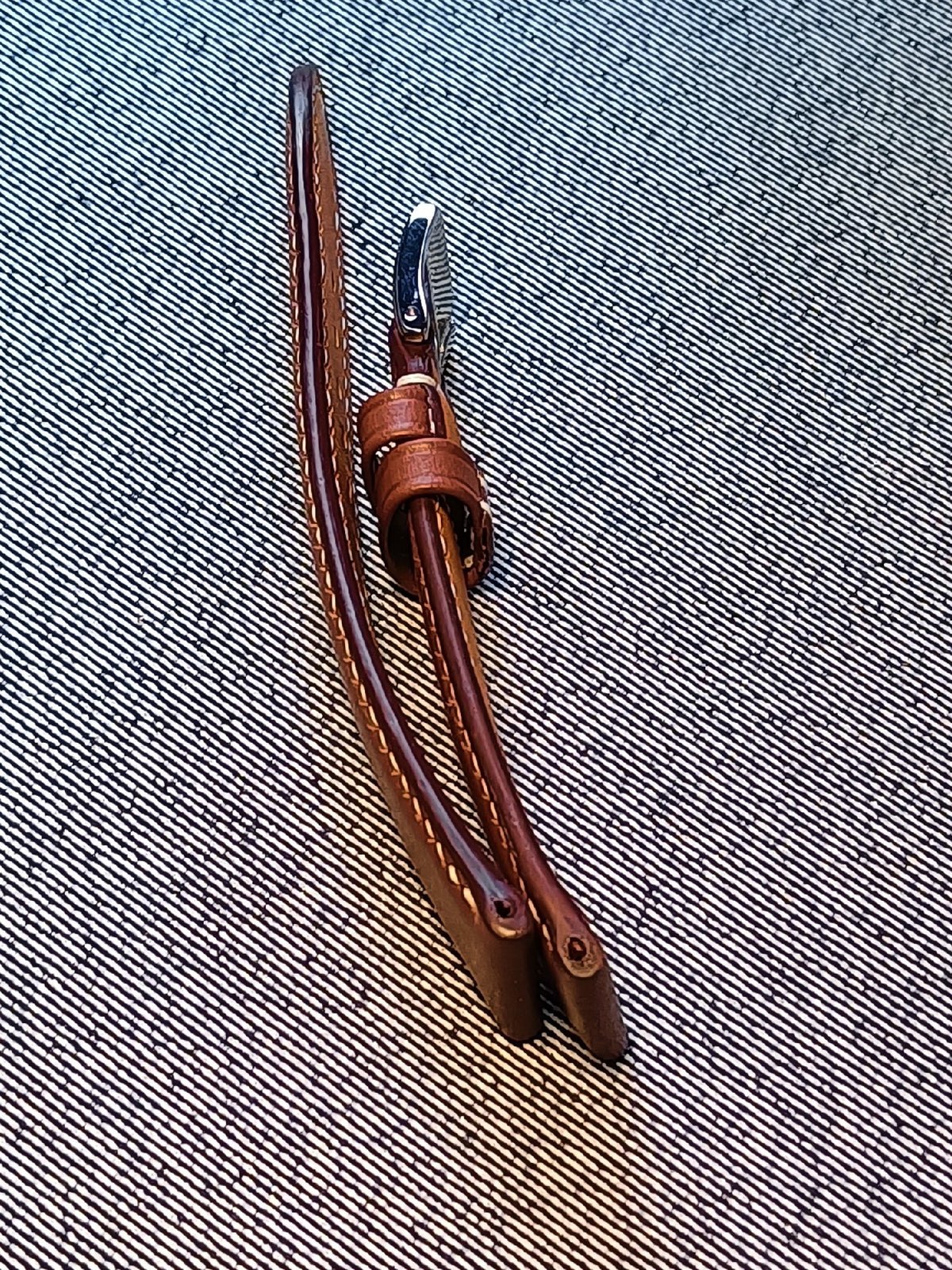 Handcrafted Leather Watch Strap 22mm Brown