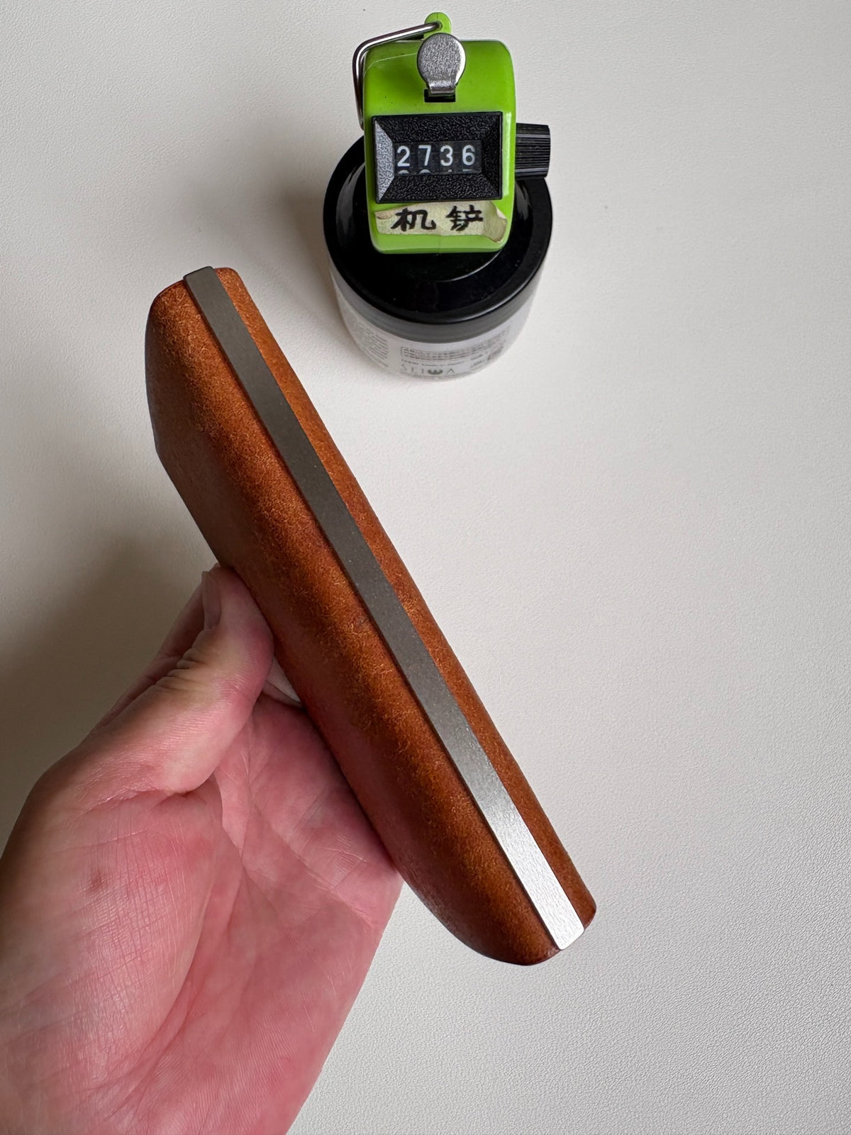 Handcrafted Leather Binder M5 Rings Yellow Brown