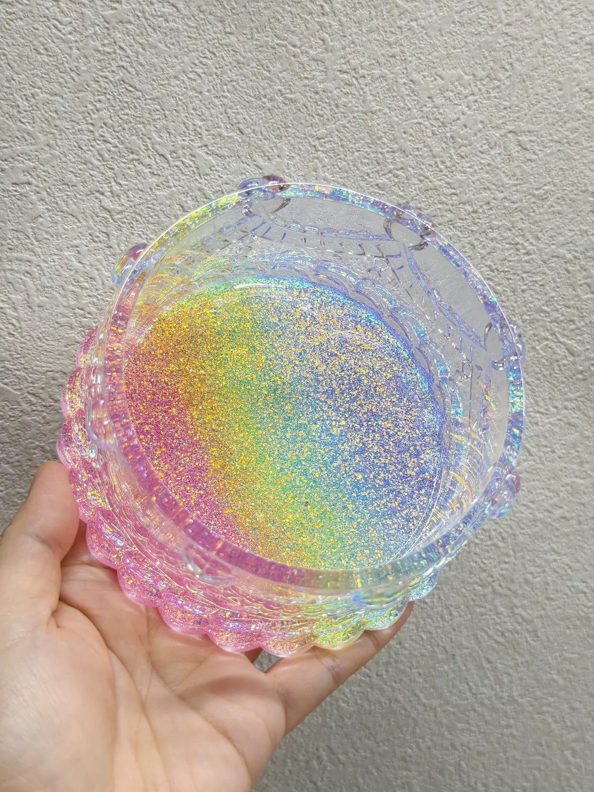 Resin Strawberry Cake Storage Box