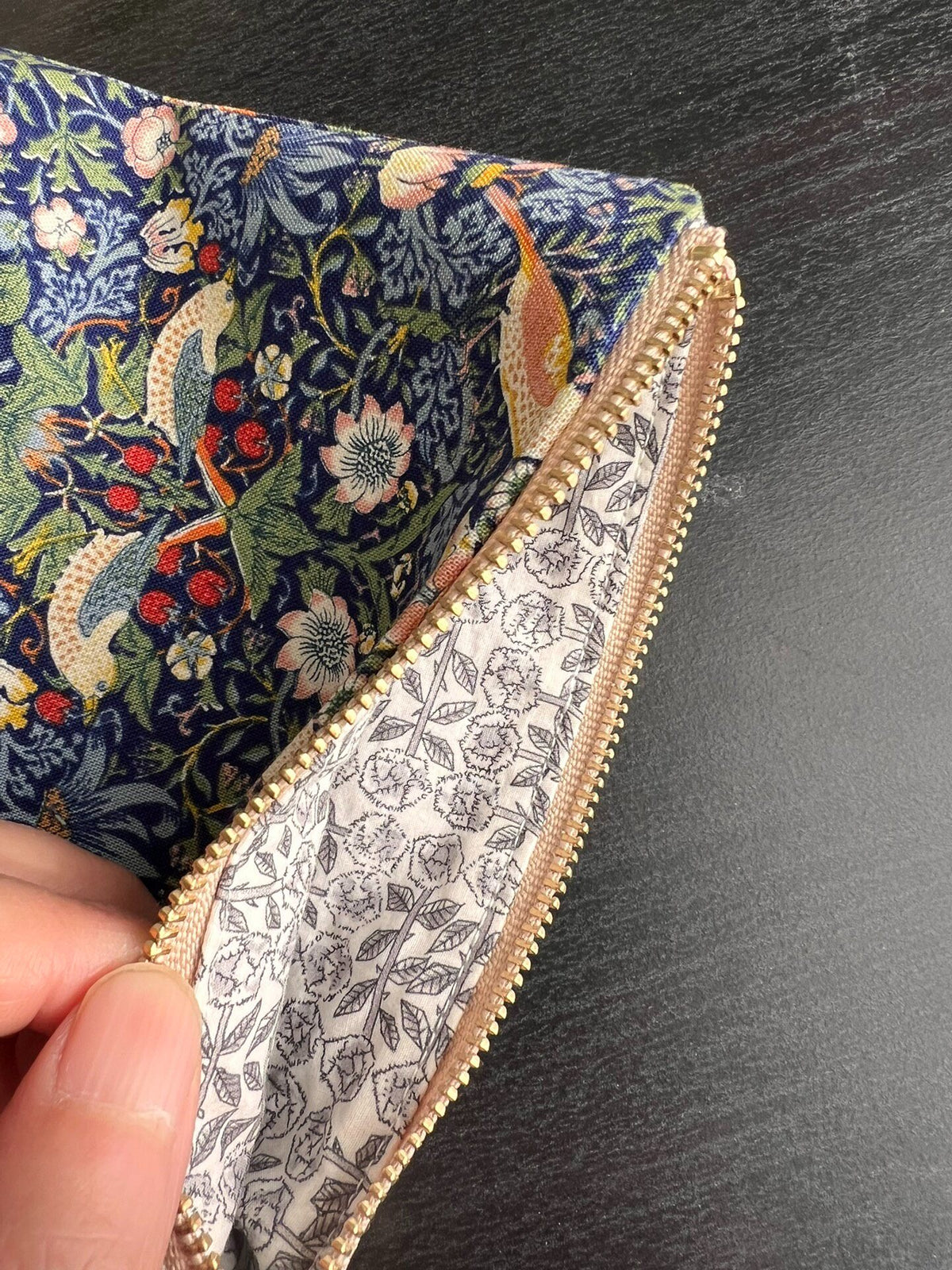 A6 Pouch Passport Holder with Morris Print