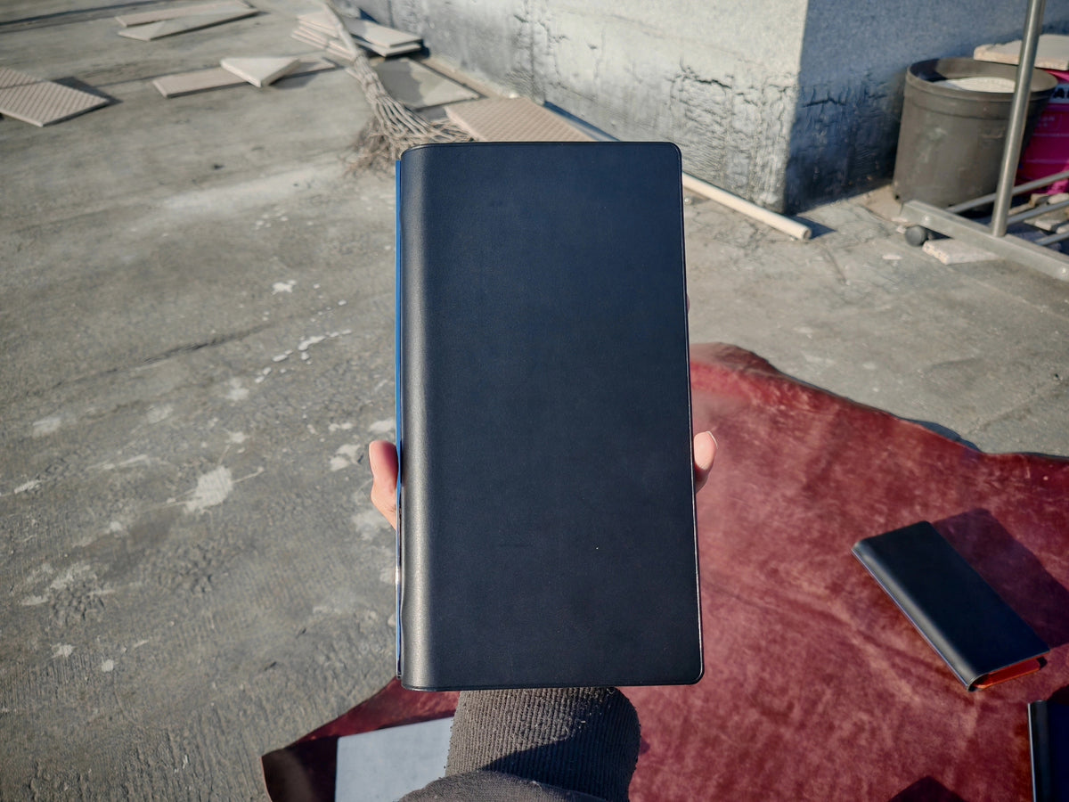 A5 Slim Buttero Leather Loose Leaf Journal Cover