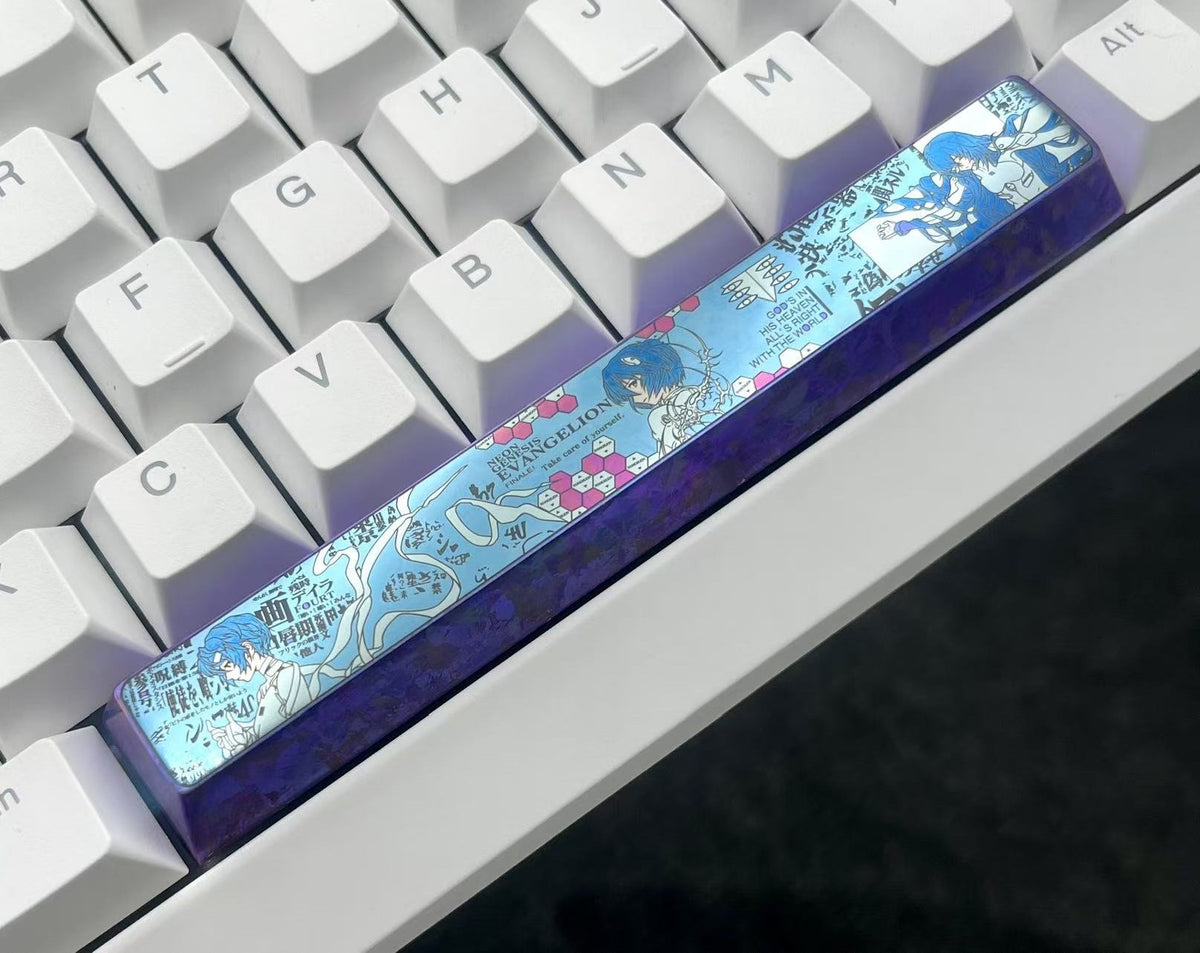 EVA Rei Ayanami 6.25u Titanium Alloy Spacebar Keycap