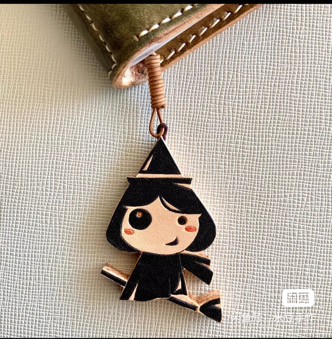 Hand Carved Leather Charms Italian Cowhide