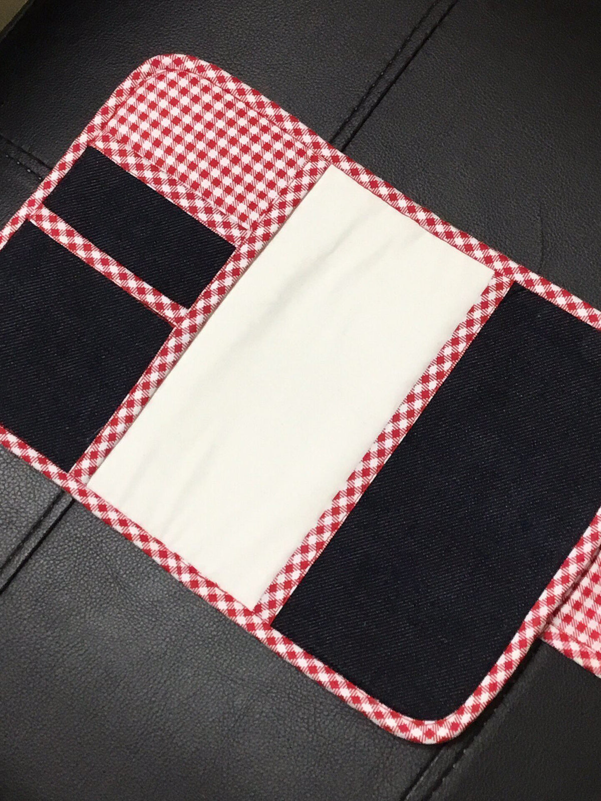 Denim Notebook Cover with Tomato Patch
