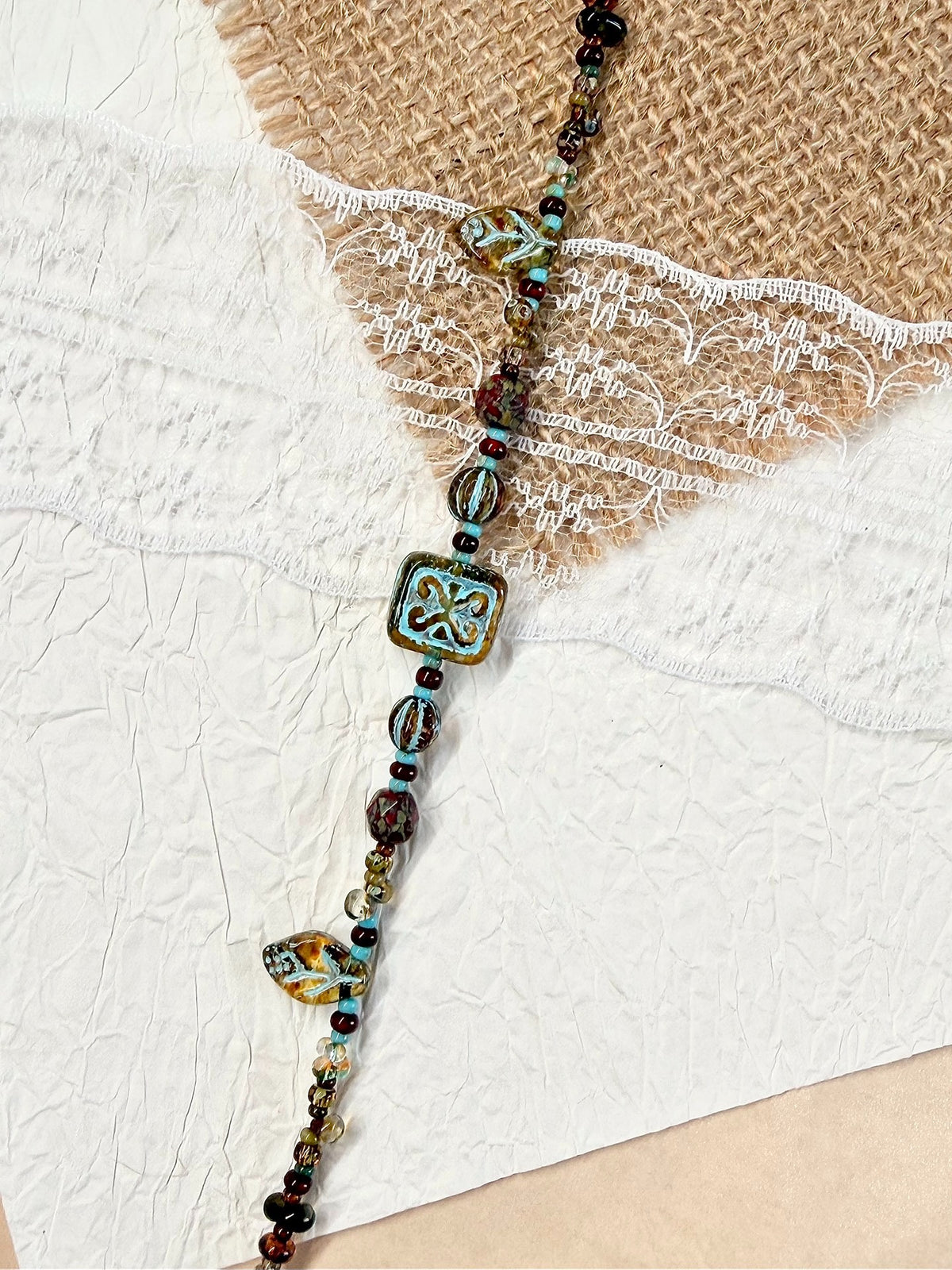 Dunhuang Series Czech Glass Bead Bracelet